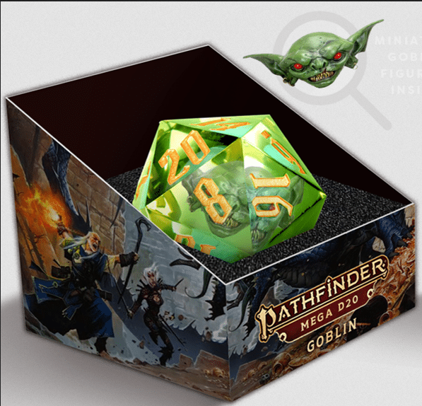 55mm Mega Goblin Mammoth D20 Pathfinder image 0